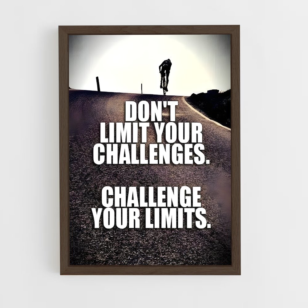 Poster Dépasse tes Limites – affiche Cyclisme (vue 5)